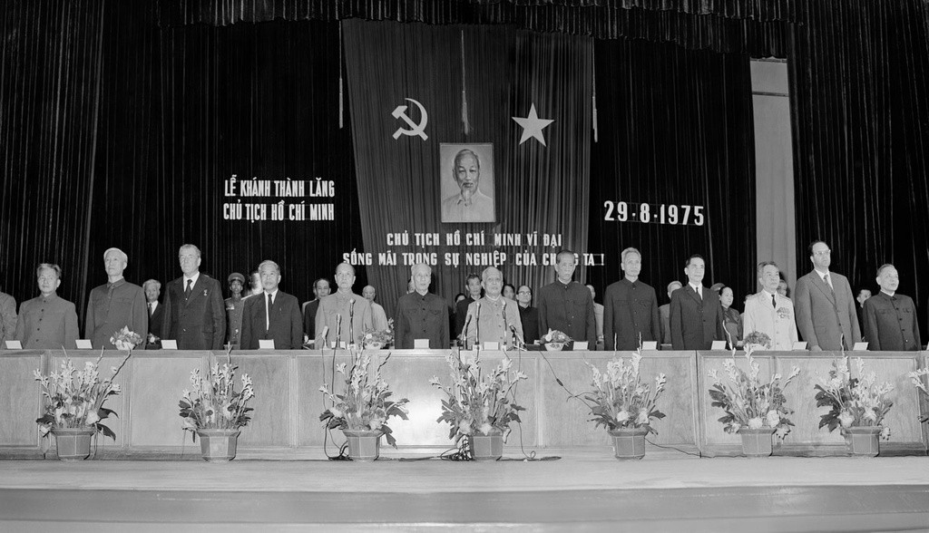 Lễ khánh thành Lăng Chủ tịch Hồ Chí Minh lịch sử vào ngày 29 tháng 8 năm 1975.