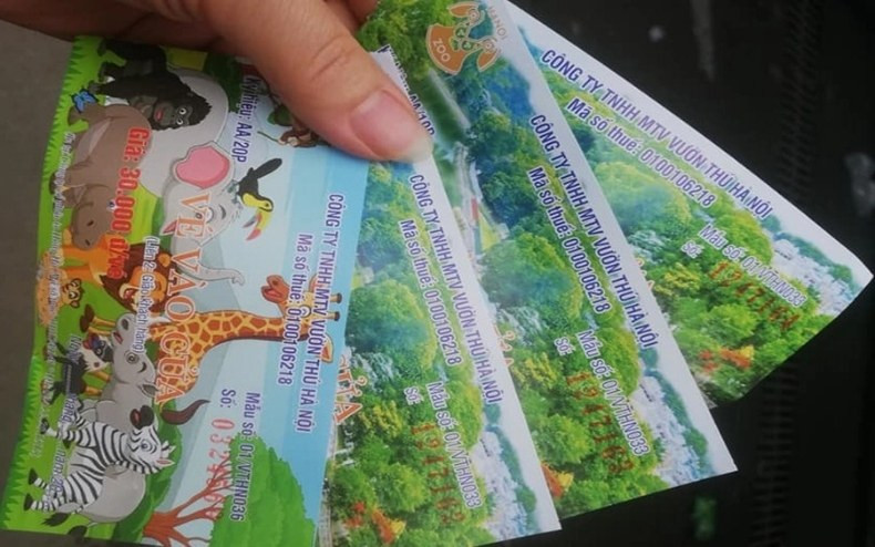 Quầy bán vé tham quan Công viên Thủ Lệ