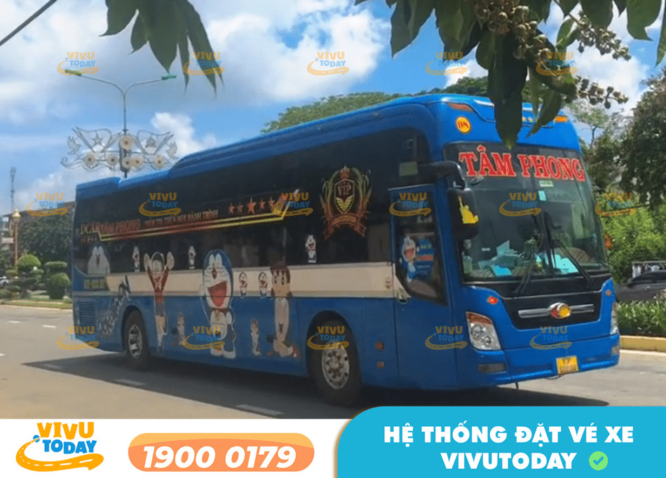 Hình ảnh xe Tâm Phong phục vụ tuyến Sóc Trăng đi Bình Dương