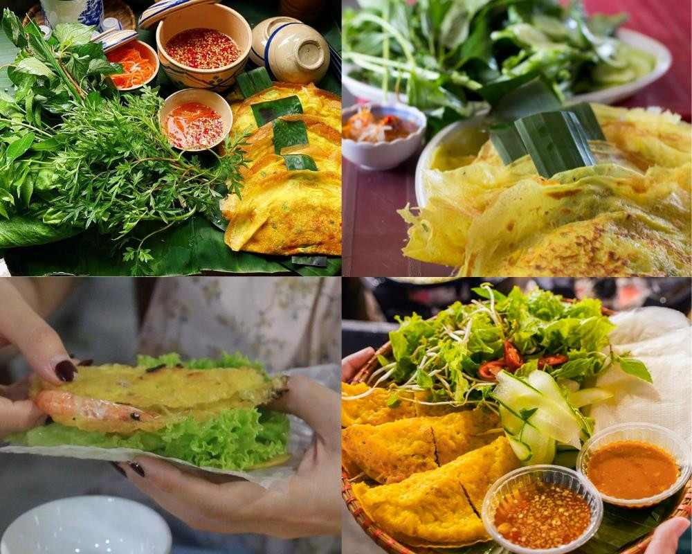 Bánh xèo Sài Gòn hấp dẫn với vỏ giòn và nhân phong phú