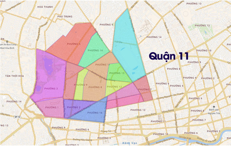 Bản đồ Quận 11