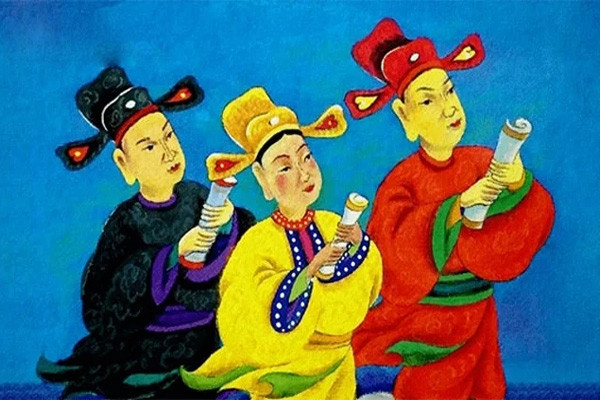 Ông Công Ông Táo cưỡi cá chép lên trời
