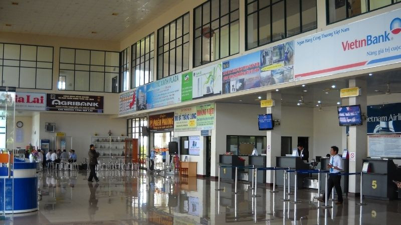 Không gian hiện đại bên trong nhà ga hành khách sân bay Pleiku