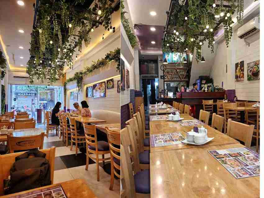 Không gian máy lạnh hiện đại và sạch sẽ tại Cơm Tấm Cali Quận 1
