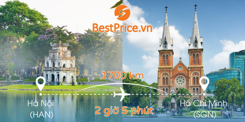 Thông tin chặng bay Hà Nội - Sài Gòn chi tiết