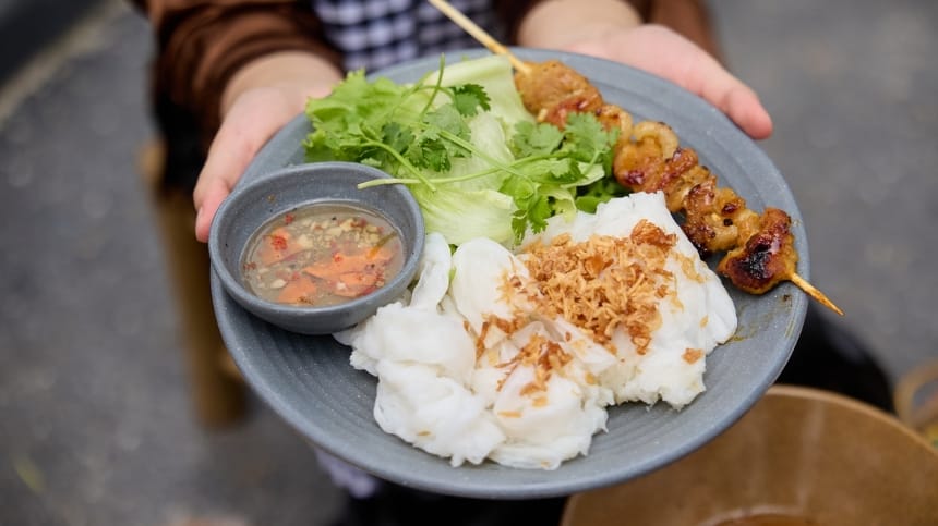 Ẩm thực ở công viên đa dạng với nhiều món ăn ngon