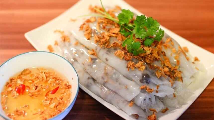 Bánh cuốn Vĩnh Phúc mang hương vị đặc trưng