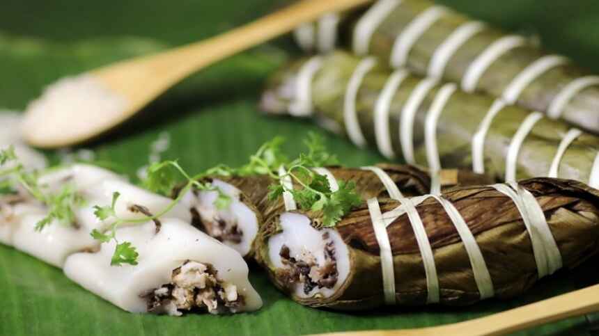 Bánh tẻ là đặc sản nổi tiếng tại xứ Đoài