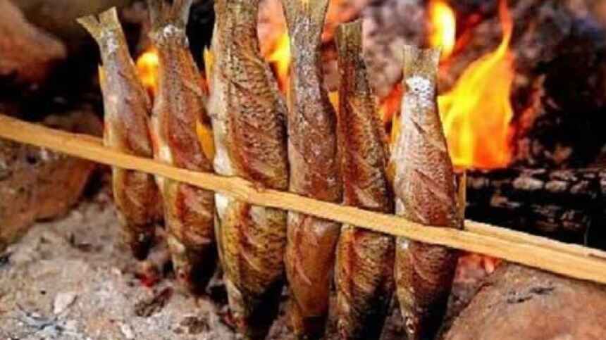 Cá suối nướng mang trọn hương vị núi rừng
