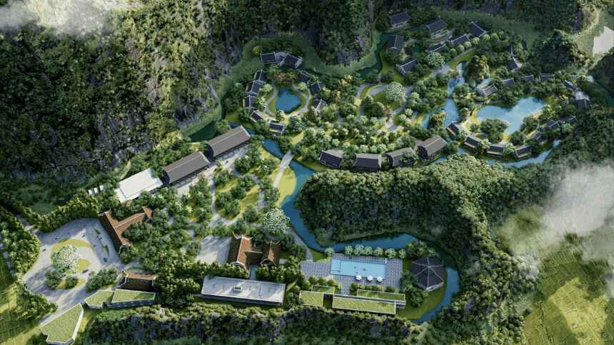 Cảnh quan đậm tính nghệ thuật trong các khu resort