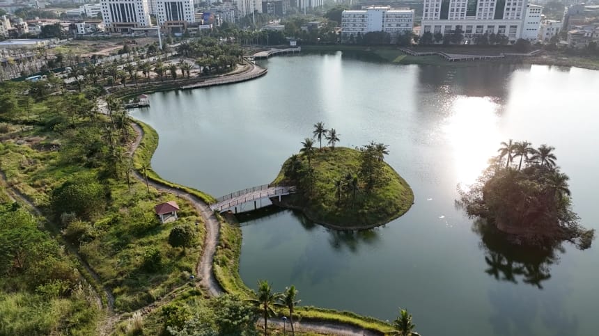Có thể chơi gì tại công viên Hồ Phùng Khoang