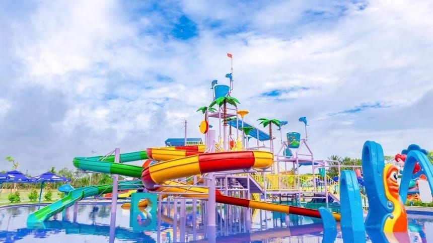 Công viên nước Mekong Aqua Park mở 4 mùa trong năm
