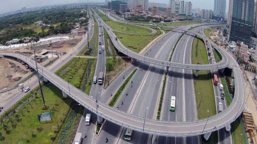 Công viên tọa lạc tại tuyến đường giao thông thuận tiện