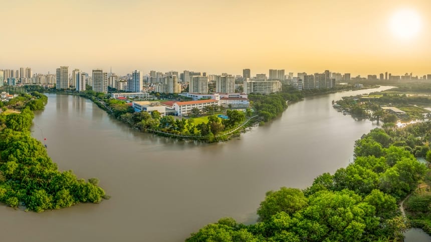 Công viên ven sông Phú Mỹ Hưng đầy lãng mạn