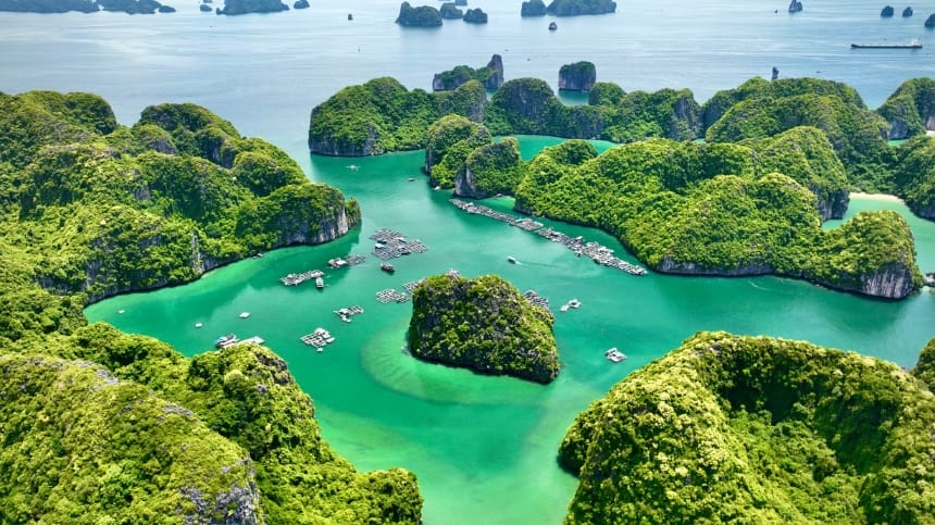 Du thuyền trên Vịnh Hạ Long ngắm cảnh thiên nhiên