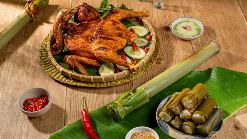 Gà đồi nướng giữ trọn hương vị núi rừng