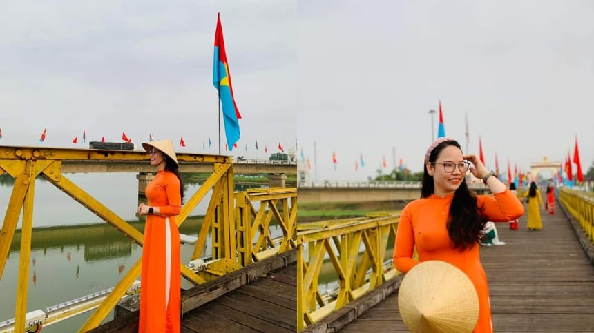 Những bức ảnh check in tại cây cầu đi bộ hiện đại
