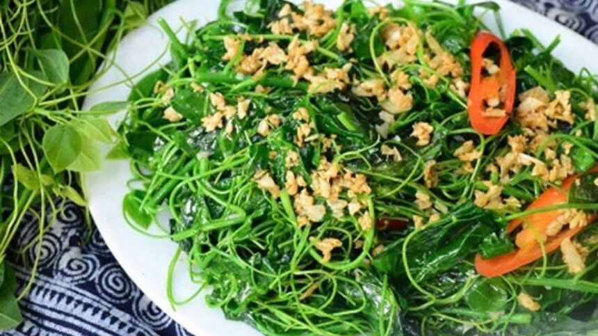 Rau rừng tạo nên các món ăn dân dã đặc trưng