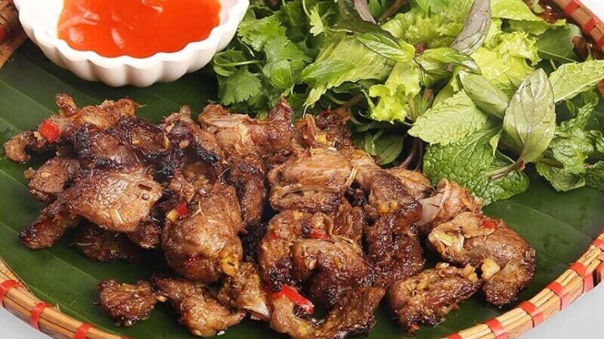 Thịt lợn mán nướng với hương vị đặc biệt khó quên