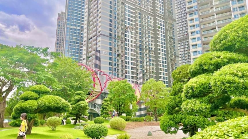 Trải nghiệm di chuyển đến công viên tòa Landmark 81