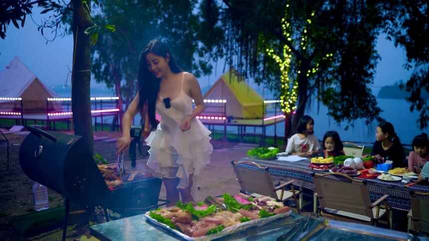 Trải nghiệm tiệc nướng BBQ bên hồ