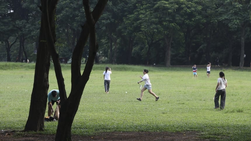 Bãi cỏ rộng picnic cực chill