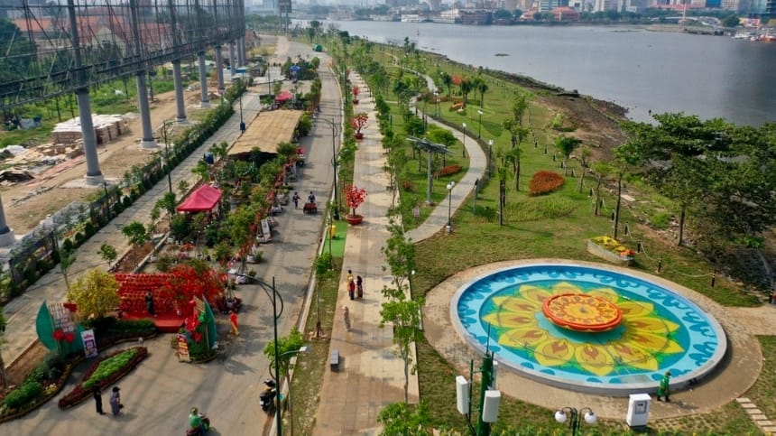 Cách di chuyển đến công viên Thủ Thiêm