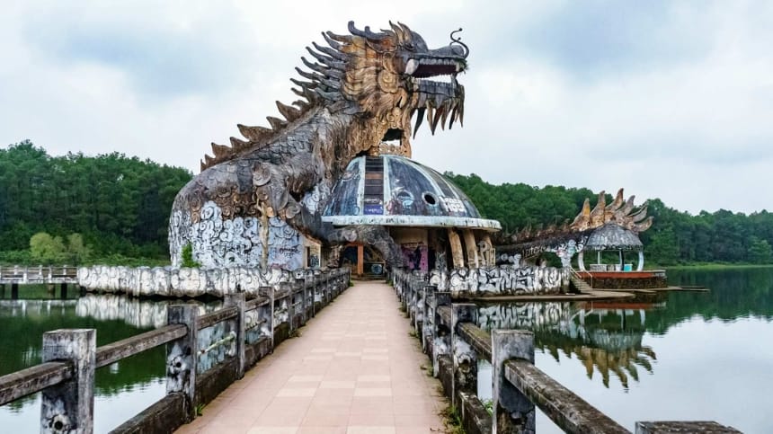 Con đường ven hồ nhiều góc ảnh
