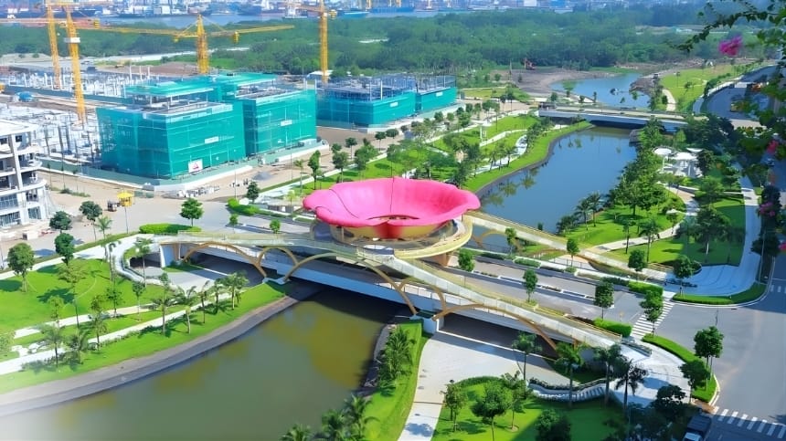 Công viên Sala trung tâm khu đô thị mới