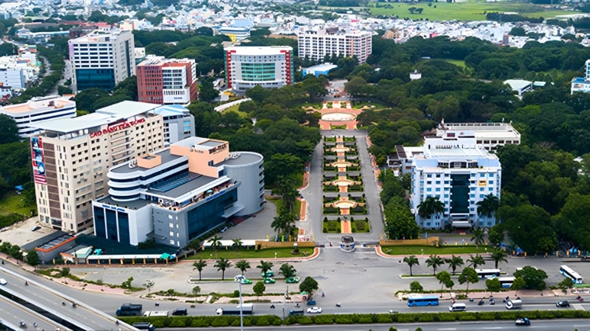 Khu tiện ích ngân hàng và hỗ trợ