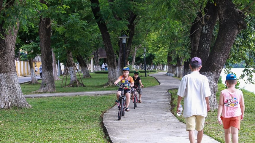 Khu vận động chạy bộ mỗi sáng