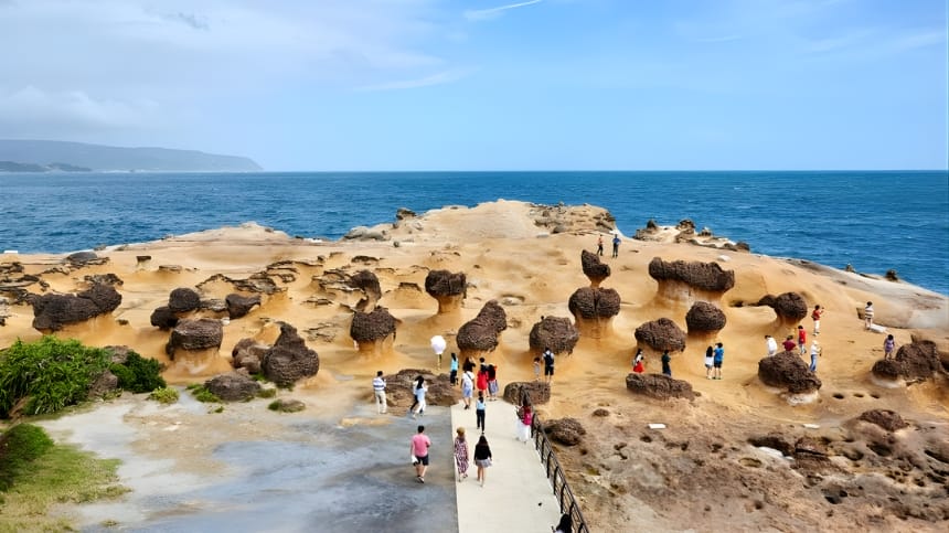 Lối lên cao ngắm toàn cảnh biển