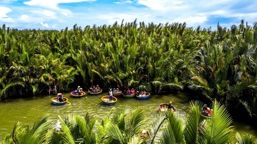 Rừng Dừa Bảy Mẫu trải nghiệm sông nước
