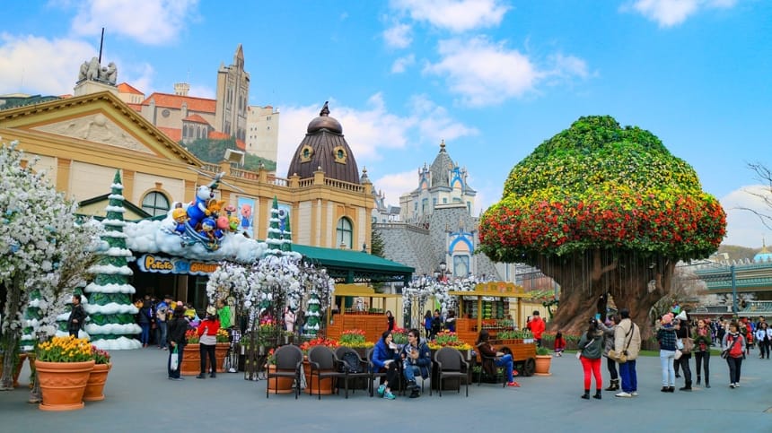 Hướng dẫn di chuyển đến công viên Everland Hàn Quốc