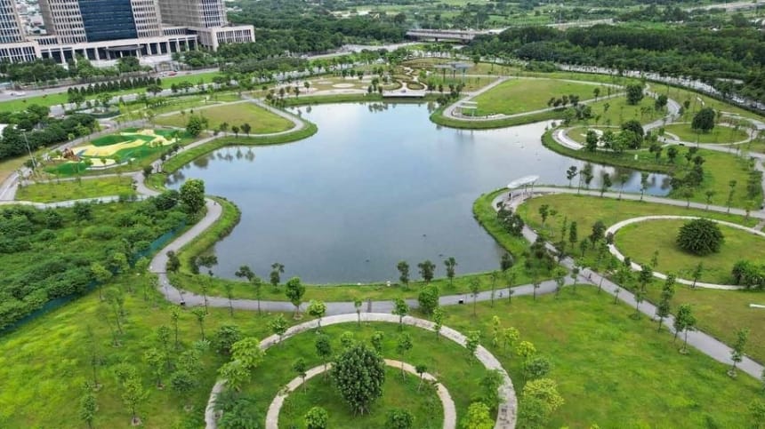 Vị trí - quy mô công viên Mễ Trì