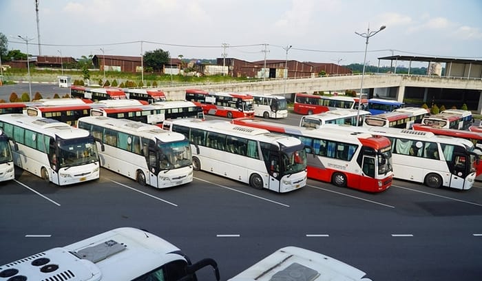 Các tuyến xe khách tại bến xe Đông Anh chủ yếu tập trung các xe đi tỉnh phía Bắc