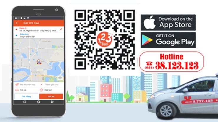 Đặt xe qua ứng dụng điện thoại nhanh chóng
