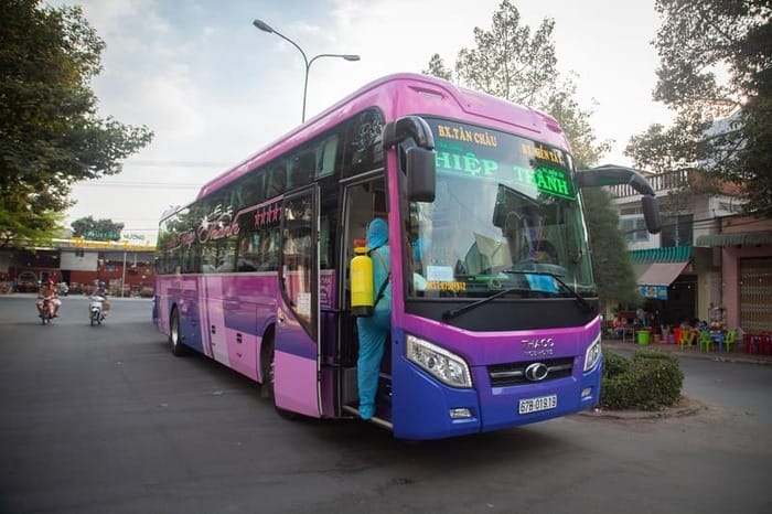 Thông tin về lộ trình di chuyển, điểm đón trả khách của nhà xe Hiệp Thành