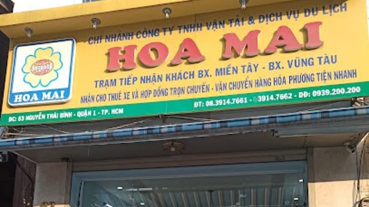 Văn phòng của nhà xe Hoa Mai tại Hồ Chí Minh