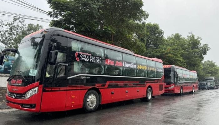 Bảng giá vé nhà xe Kim Anh các tuyến đường chính tham khảo