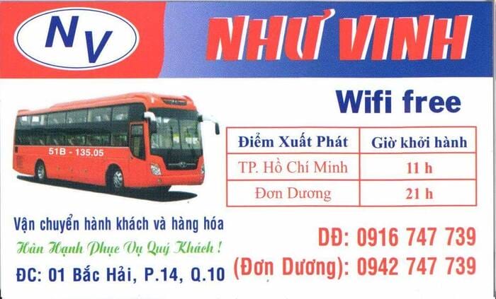 Đặc điểm nổi bật của Nhà xe Như Vinh đem đến cho khách hàng