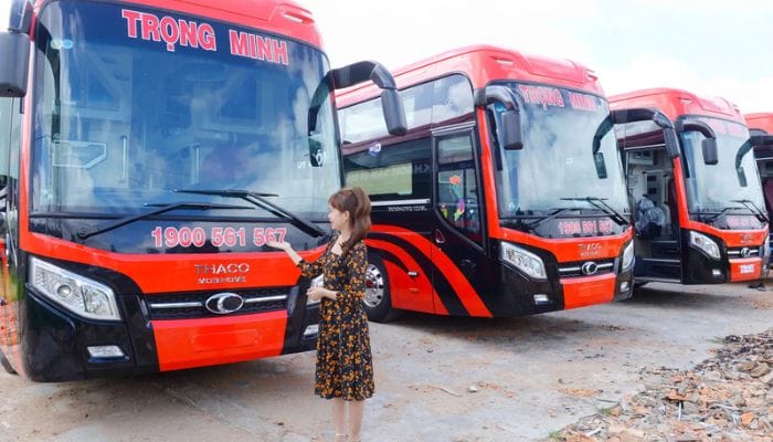 Lịch trình chi tiết các tuyến xe của nhà xe Trọng Minh