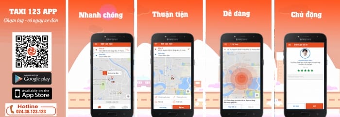 Bạn có thể dễ dàng đặt xe taxi 123 Bắc Ninh qua ứng dụng