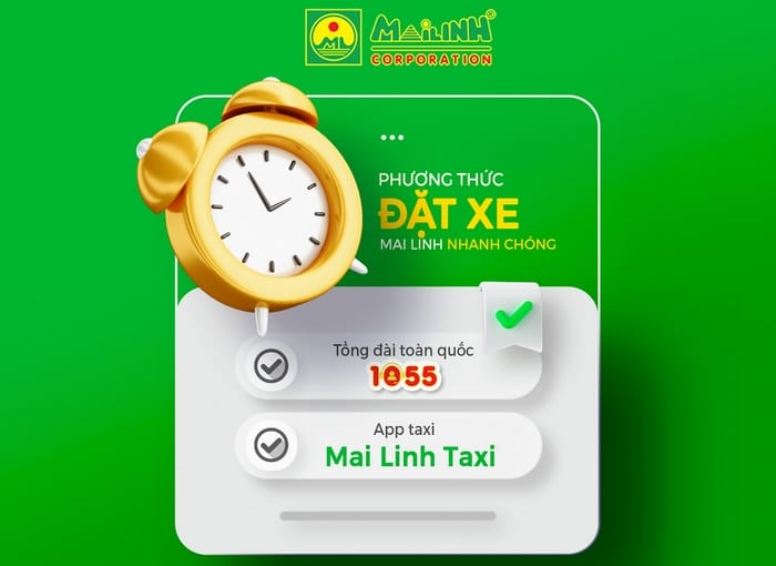 Khách hàng có thể đặt xe taxi Mai Linh Bắc Giang qua số hotline hoặc app ứng dụng tiện lợi trên điện thoại