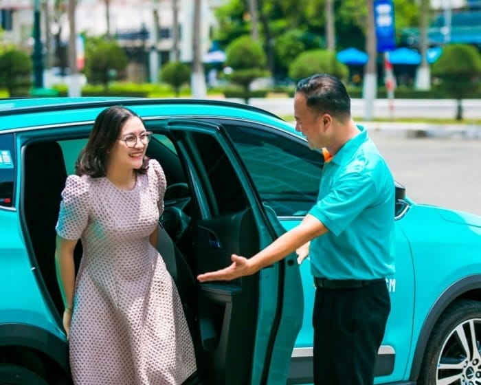 Xanh SM là hãng taxi xe điện với nội thất sạch sẽ, hiện đại