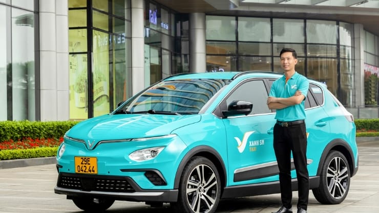 Taxi Xanh SM sở hữu hệ thống xe điện hiện đại