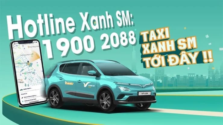 Hotline chính thức của taxi Xanh SM